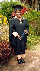 Margaret receiving her Diploma in Palliative Care