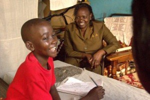 Barnard and Nurse Catherine Aguonga